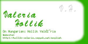 valeria hollik business card